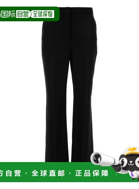 香港直邮Givenchy 纪梵希 女士 黑色 羊毛休闲裤裤子BW516Q164J