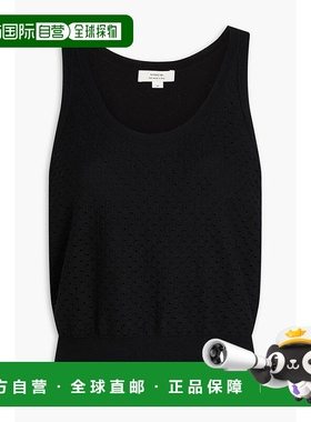 香港直邮VINCE 女士 洞眼针织棉混纺上衣 V115579727