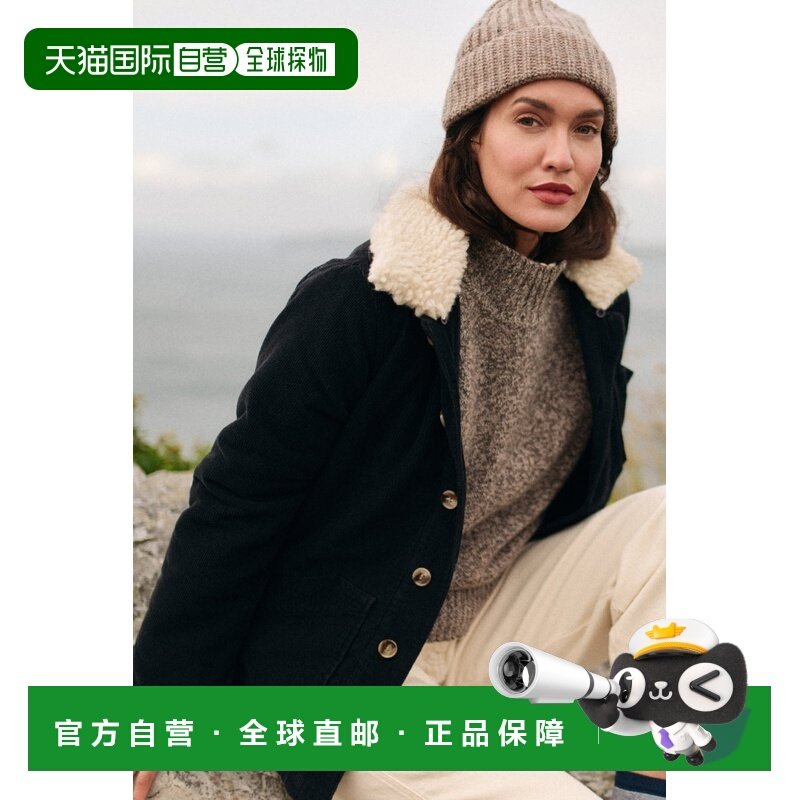 自营欧洲直邮Armor Lux Heritage女士黑色棉纽扣开合外套夹克,女装/女士精品,短外套,淘宝优惠券,粉丝福利购,淘宝优惠卷