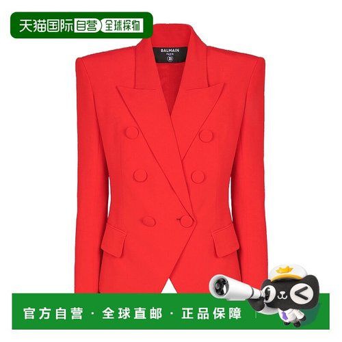 香港直邮Balmain 翻领长袖西装外套 EF0SI505VB00新款