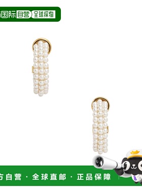 1h可退 香港直邮Alaia 女士 珍珠耳环 AA2B124LA034 舒适时尚