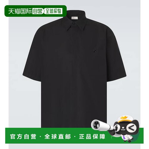 1h可退 香港直邮Saint Laurent 圣罗兰 男士 棉府绸衬衫