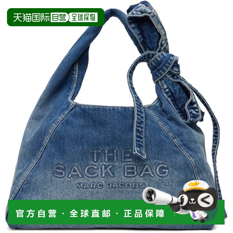 香港直邮Marc Jacobs 马克 雅可布 女士 蓝色 The Bow Denim Sack
