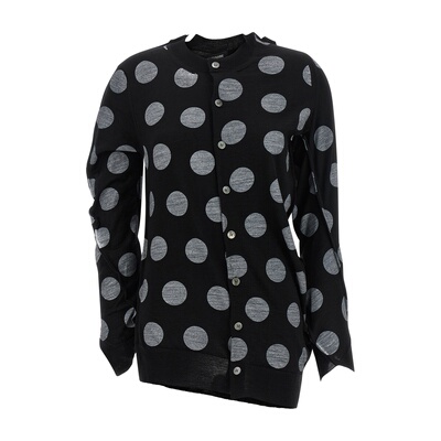 香港直邮Junya Watanabe 渡边淳弥 女士 波尔卡圆点长款针织开衫