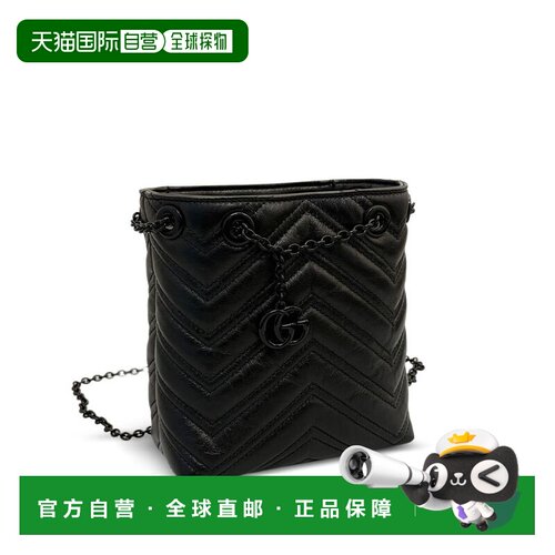 1h可退 欧洲直邮GUCCI 女士单肩包 856404AAFS11000 SS2026 黑色