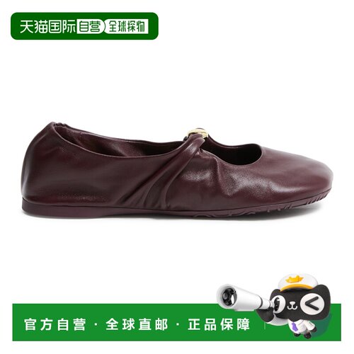 自营欧洲直邮LOEWE罗意威 Pebble女士酒红色金属徽支付后1h可退