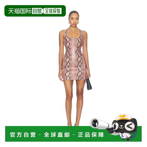 香港直邮The Attico 女士 Reptile 迷你连衣裙 261WCA00532吊带