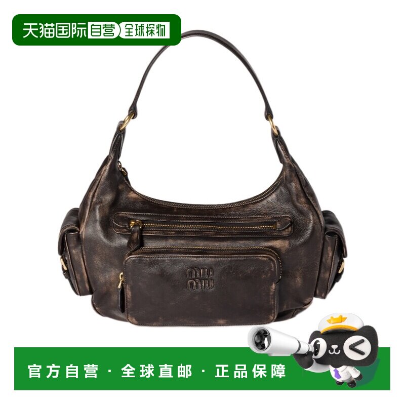 1h可退 香港直邮MIU MIU 女士手提包 5BC189AF8TVOZOF0201 CO 棕