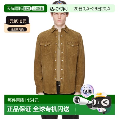 1h可退 香港直邮ralph lauren rrl 拉夫 劳伦RRL 男士 黄褐色 Sli
