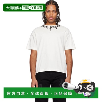 1h可退 香港直邮Palm Angels 棕榈天使 男士 灰白色 Curved Logo