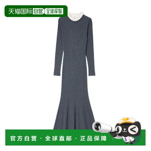 自营欧洲直邮Sandro 长款针织连衣裙高档减龄显瘦时尚流行百搭高