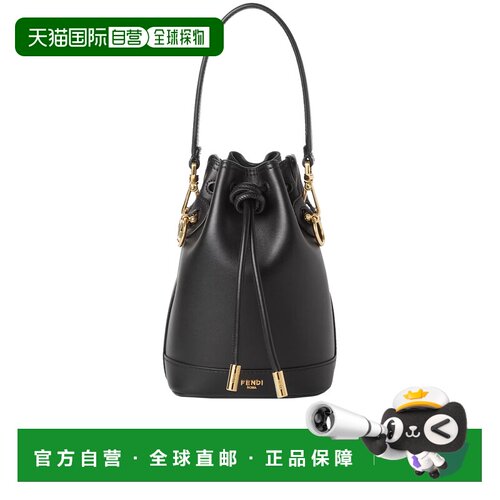 欧洲直邮FENDI 女士手提包 8BS109AYJ1F0KUR CO 黑色 Minibag Mon