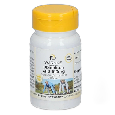 欧洲直邮Warnke辅酶Q10软胶囊60粒100mg中老年心脏保健品德国进口