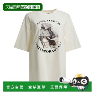 1h可退 香港直邮Acne Studios 艾克妮 女士 白色有机棉T恤 AL0534