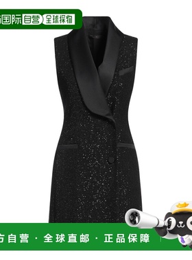 1h可退 香港直邮MaxMara 麦斯玛拉 女士 高雅连衣裙 black黑色 舒