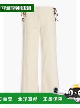 香港直邮NILI LOTAN 女士 Hartley 弹力棉质斜纹布阔腿裤 13004W1