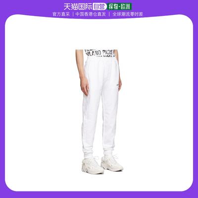 香港直邮Helmut Lang logo印花运动裤 L09HM217White