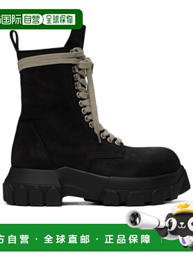 1h可退 香港直邮Rick Owens 系带短筒靴 RP02D3886LWN厚底鞋