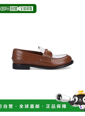 1h可退 香港直邮Miu Miu 缪缪 女士 棕色平底鞋 5D773D020AZEF031