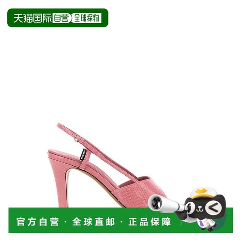 1h可退 香港直邮Miu Miu 缪缪 女士 壓花露跟涼鞋 5X547EF0850XP