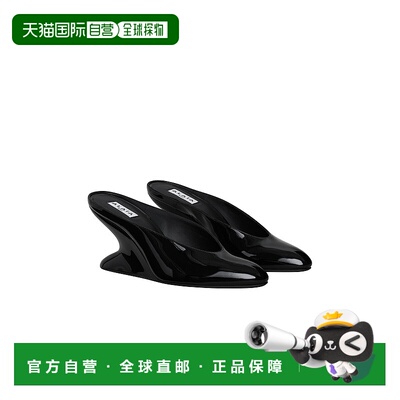 香港直邮Alaia 女士 坡跟凉拖 AA3M096CK168 black黑色 舒适时尚