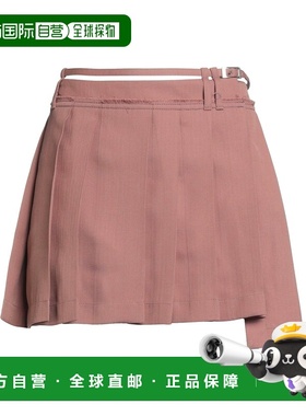 1h可退 香港直邮Acne Studios 艾克妮 女士 迷你半身裙 pink粉色