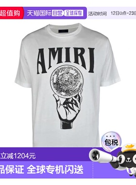 1h可退 香港直邮AMIRI 男士 T恤 MJG007100 white白色 舒适时尚