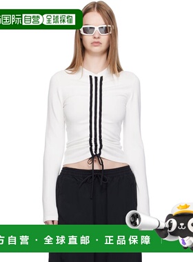 1h可退 香港直邮Y-3 女士 白色 Fitted Cinch 长袖 T恤 KD4760