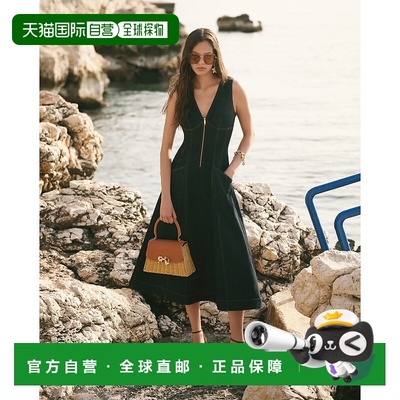 香港直邮Self-Portrait 女士 'Indigo Midi' 牛仔连衣裙 PF25801M