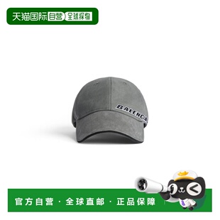 自营欧洲直邮Balenciaga巴黎世家 Tilted Typo男士倾斜字体鸭舌帽