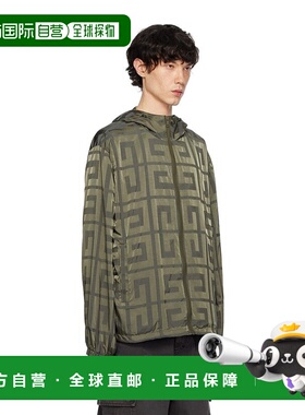 1h可退 香港直邮Givenchy 纪梵希 男士 绿色 4G 夹克 BM0113154S