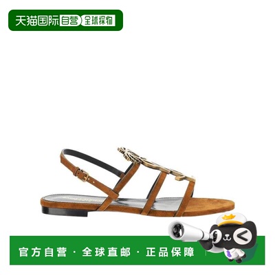 香港直邮Saint Laurent logo 多带露趾凉鞋 6065530LITT