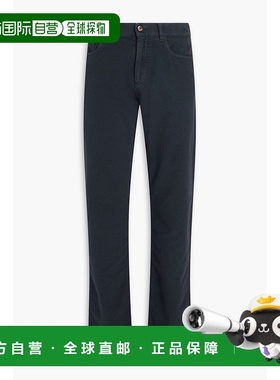 香港直邮Canali 康钠丽 男士 修身棉质法兰绒长裤 PT012269151931