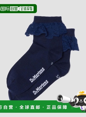 自营欧洲直邮DrMartens马丁大夫 Frill男女通用黑色有机棉袜