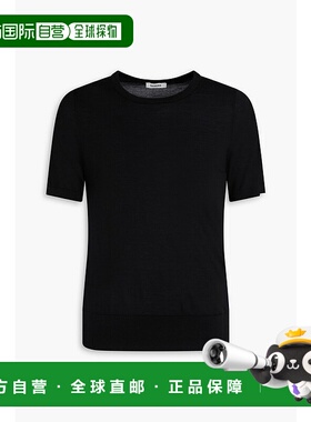 1h可退 香港直邮Sandro 男士 羊毛T恤 SHPTR00576BLACK black黑色