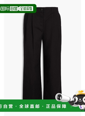 1h可退 香港直邮toteme 女士 棉质斜纹布直筒裤 242WRB1641FB0103