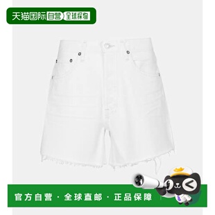 香港直邮AGOLDE 女士 Parker 中腰牛仔短裤 white白色 舒适时尚