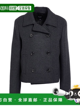 香港直邮THEORY 希尔瑞 女士 大衣 grey灰色 舒适时尚