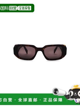 1h可退 香港直邮Prada 普拉达 女士 Frame 方形太阳眼镜 80565974