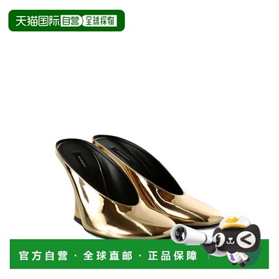 香港直邮Givenchy 纪梵希 女士 金色 Sculpted 穆勒鞋 BE4044E2DD
