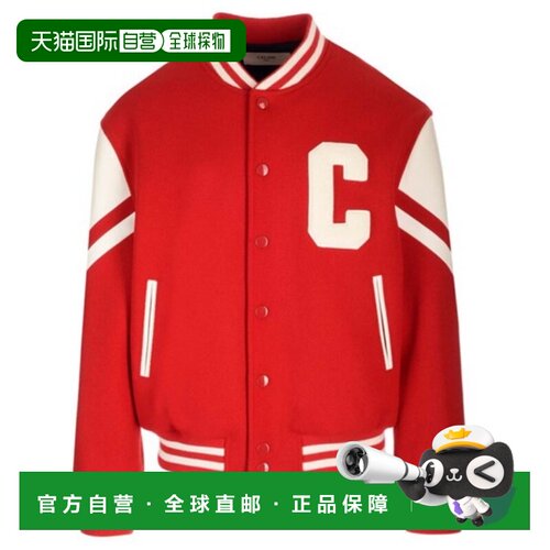 1h可退 香港直邮CELINE 男士夹克 2V58N896C27ED SS2025 红色 休