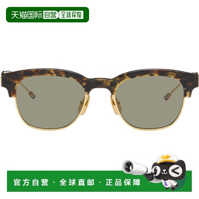 香港直邮Thom Browne 汤姆 布朗 男士 棕色 Acetate & Titanium O
