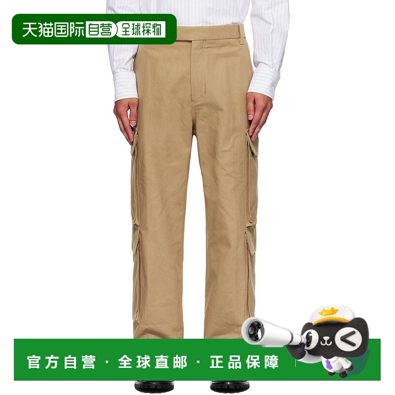 香港直邮Thom Browne 汤姆 布朗 男士 驼色 Washed Cotton Utilit