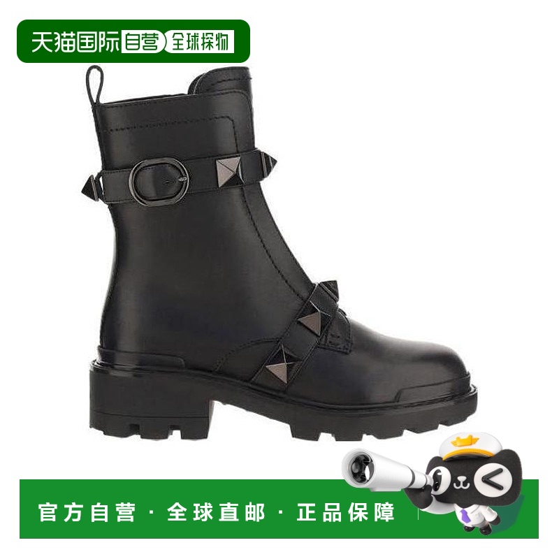 【99新未使用】香港直邮Valentino 罗马铆钉战斗靴 WW0S0CJ3FYP