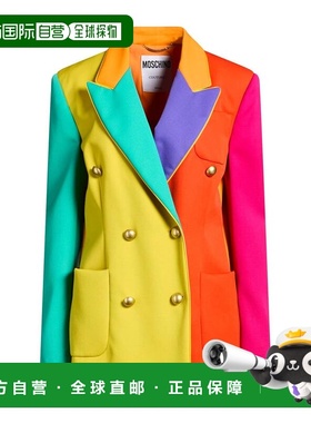 1h可退 香港直邮Moschino 莫斯奇诺 女士 西装外套 orange橙色 舒