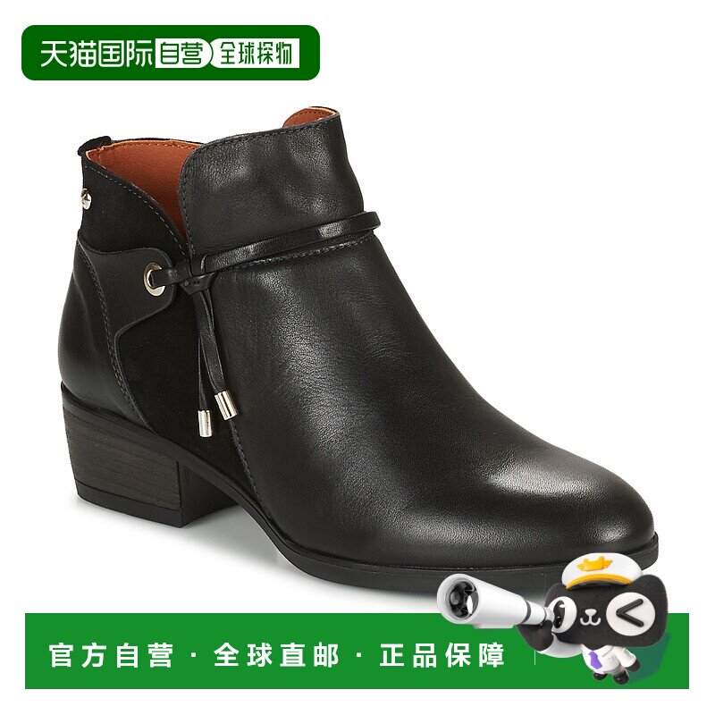 欧洲直邮Pikolinos 派高雁 DAROCA 女士鞋子短筒靴 W1U-8505-BLAC
