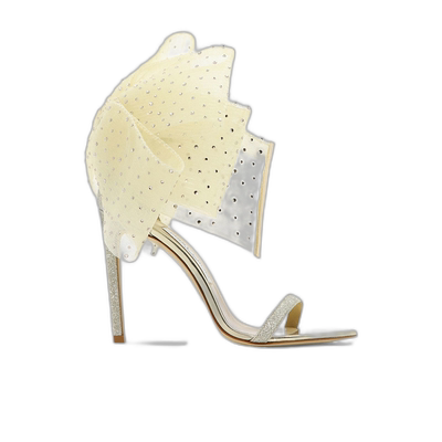 香港直邮Jimmy Choo 露趾高跟凉鞋 AVELINE100BKOPLATINUMICEISIL