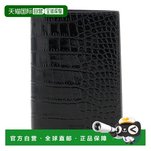 香港直邮Tom Ford 汤姆 福特 男士 標誌壓花異國情調護照夾 Y0420