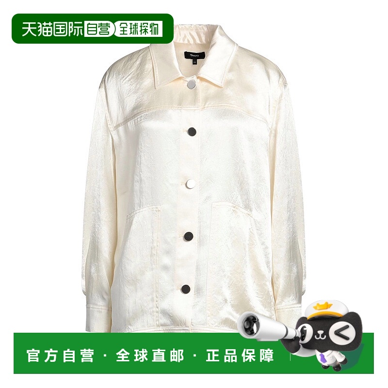 1h可退 香港直邮THEORY 希尔瑞 女士 Blouses 纯色衬衫 beige米色