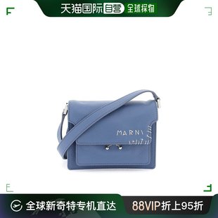 Mini Trunk 玛尼 徽标刺绣单肩包 SBMP0075L4 女士 香港直邮Marni